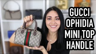 FIRST IMPRESSION Gucci Ophidia GG Mini Too Handle  4 Key Points Size Comparison ls What It Fits [upl. by Ecirtram]