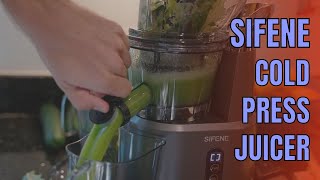 SiFENE Vertical Cold Press Juicer Review  How to Use Slow Masticating Juicer Machine [upl. by Savill]