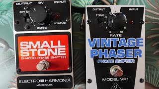 quotELECTRO HARMONIX Small Stonequot VS quotBEHRINGER VP1 Vintage Phase Shifterquot Clean [upl. by Almund]