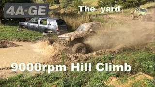 4AGE Hilux Turbo  9000 rpm  The Yard [upl. by Nymassej]