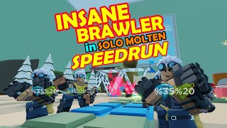 tds brawler tower in Speedrun Molten  Tower Defense Simulator Roblox [upl. by Freddie]