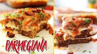 ALMOÇO FÁCIL I PARMEGIANA DE CARNE MOÍDA NA TRAVESSA I DIKA DA NAKA [upl. by Noyr409]