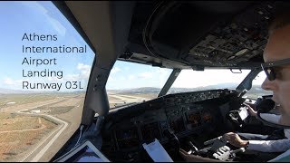 ILS Z approach runway 03L at Athens international airport ATH LGAV [upl. by Noel]