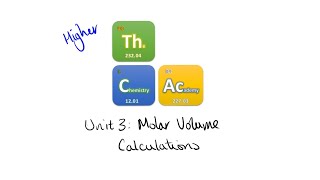 Higher Chemistry Unit 3  Molar Volume Example Exam Questions [upl. by Aekahs]