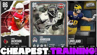 THE CHEAPEST TRAINING IN CFB 25 ULTIMATE TEAM ALL TRAINING PRICES CFB 25 ULTIMATE TEAM [upl. by Ines]