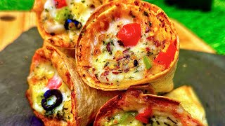 Cheesy PIZZA CONES  How to Make Pizza Cones at Home  Easy Snack Recipe [upl. by Nahtaoj]