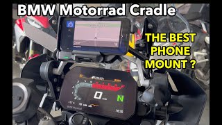 BMW Motorrad Connected Cradle  the best phone mount for your R1250GS [upl. by Krystal]