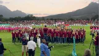 Die Universiteit Stellenbosch Koor sing Nkosi Sikelel iAfrika voor Varsity Cup wedstryd [upl. by Trip]