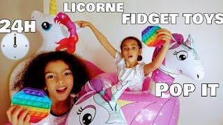 24h licorne avec fidget toys Pop it [upl. by Ashly]