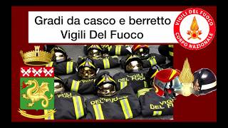 Gradi e qualifiche da casco e berretto Vigili del Fuoco [upl. by Tibold]