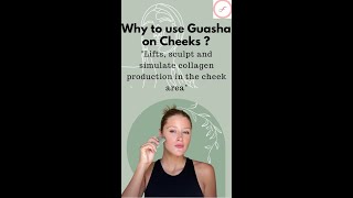 Gua Sha Cheeks Tutorial  Gua Sha For Chubby Cheeks  Square Shaped Jade Gua Sha Tool Shorts [upl. by Ehling787]