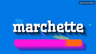 HOW PRONOUNCE MARCHETTE BEST QUALITY VOICES [upl. by Nereids798]