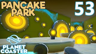 Planet Coaster PANCAKE PARK  Part 53  PEW PEW PANCAKE RIDE [upl. by Corissa]