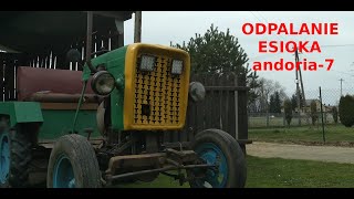 ODPALANIE ESIOKA  andoria s7 s301d   dźwięk silnika  🚜 [upl. by Yeniffit]