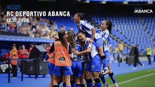 INSIDE DÉPOR ABANCA Así se vivió nuestra primera victoria en la Liga F desde dentro [upl. by Kylila646]