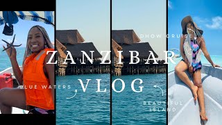 ZANZIBAR TRAVEL VLOG PT1  Mnemba island  Snorkeling  Swimming with turtles  sunset dhow ride [upl. by Yantruoc]