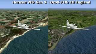 ORBX FTX EU England vs Horizon VFR GenX P3D [upl. by Ane]