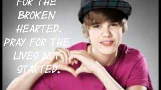 Pray Justin Bieber Lyrics [upl. by Ahsata]