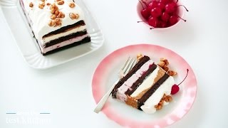 Brownie Sundae Ice Cream Cake  From the Test Kitchen [upl. by Lough]