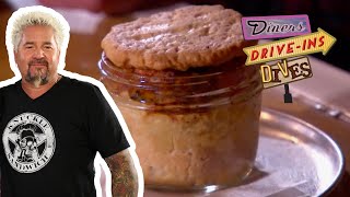 Guy Fieri Eats LOADED Chicken Pot Pie in a Jar  Diners DriveIns and Dives  Food Network [upl. by Reiser]