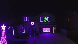 Light of Christmas  2024 Christmas Light show Drone POV [upl. by Mccreary]