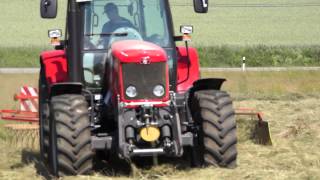 Thumhausen heigt Massey Ferguson 6480 mit Niemeyer [upl. by Atiuqat525]