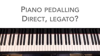 Piano Pedalling  direct legato [upl. by Ojillib]