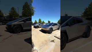 Twin Tesla Cybertrucks in for XPEL PPF and XR tint tesla cybertruck asmr cartok automobile [upl. by Melitta]