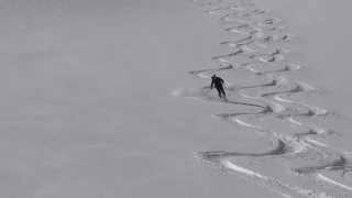 Descente du glacier des Violettes Pelvoux ski de randonnée Ecrins [upl. by Hanschen633]