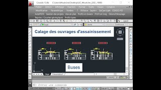 Projet routier Calage des ouvrages dassainissement  Buses [upl. by Ahsiei]