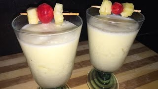 Virgin pina colada recipe in hindi  Pina colada recipe  how to make pina colada at home [upl. by Esiom]