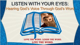 8 25 24  Listen With Your Eyes  Building My Life of the Bible Kickoff [upl. by Rutherfurd]