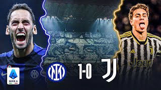 Inter Milan 10 Juventus  Hakan Calhanoglu vs Kenan Yildiz Football Vlog Crazy Fans Serie A [upl. by Neelhtakyram]