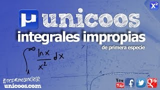 Integrales impropias de primera especie 07 UNIVERSIDAD unicoos [upl. by Earej]