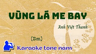 Vùng lá me bay  Tone nam Bm Karaoke  Cui bap music [upl. by Ecinrev723]