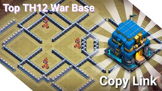 NEW Top War Base for TH12 Anti3 Star  Hybrid CWL in 2024  Copy Link [upl. by Jeniece838]