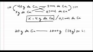 Cálculo químicos com regra de três [upl. by Ahswat]