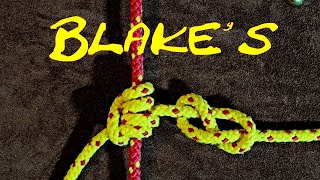 Blakes Hitch  Friction Hitch  How to Tie the Blakes Hitch [upl. by Ahsinirt449]