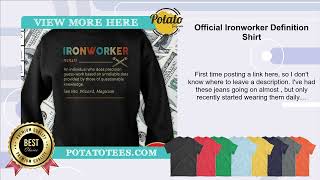 Official Ironworker Definition Shirt [upl. by Musser]