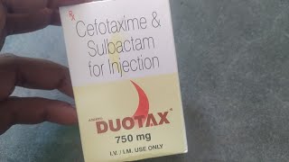 CefotaximeampSulbactam Injection review in hindi Duotax injection [upl. by Oker]