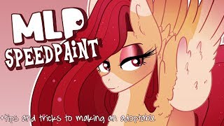 ADOPTABLE TIPS AND TRICKS  MLP Adoptable SPEEDPAINT [upl. by Maxia321]