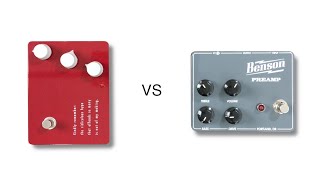 Klon KTR vs Benson Pre Amp [upl. by Cioban]