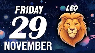 LEO ♌ Daily HOROSCOPE ❤ November 29 2024 🔮 HE’S COMING BACK 🌟💌 BIG CHANGES AHEAD [upl. by Ozzie]