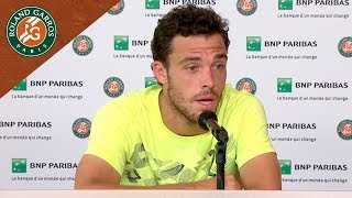 Marco Cecchinato  Press Conference after SemiFinal I RolandGarros 2018 [upl. by Donetta]