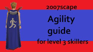 Agility Guide  for level 3 skillers [upl. by Airdnat]