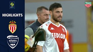 AS MONACO  NÎMES OLYMPIQUE 3  0  Highlights  ASM  NO  20202021 [upl. by Akkinahs]