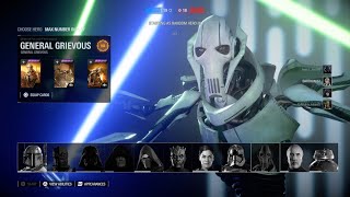 Star Wars Battlefront II  Kylo Ren amp General Grievous  Heroes vs Villians [upl. by Mayeda24]