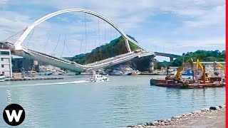 10 Catastrophic Bridge Failures Caught On Camera [upl. by Akcirred]