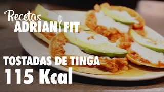 TOSTADAS DE TINGA BAJAS EN CALORÍAS  115 CALORÍAS [upl. by Philippe]