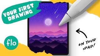 PROCREATE Drawing for Beginners  EASY Step by Step Tutorial [upl. by Aramac]